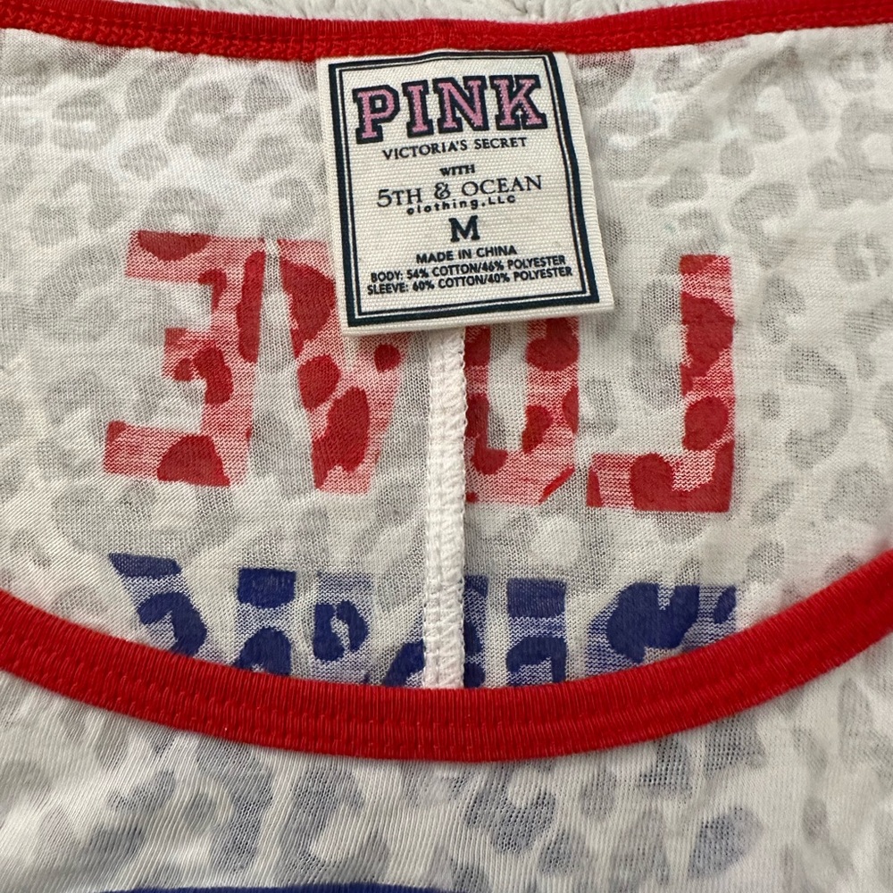 PINK Victoria's Secret | Philadelphia Phillies Baseball Tee | Size M - Picture 3 of 4
